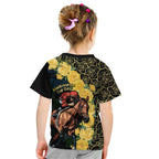 Melbourne Horse Racing Kid T Shirt Yellow Roses - Ready Set Gallop! LT14