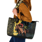 Melbourne Horse Racing Leather Tote Bag Yellow Roses - Ready Set Gallop! LT14