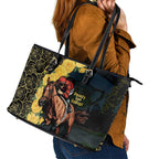 Melbourne Horse Racing Leather Tote Bag Yellow Roses - Ready Set Gallop! LT14