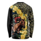 Melbourne Horse Racing Long Sleeve Shirt Yellow Roses - Ready Set Gallop! LT14
