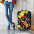 Melbourne Horse Racing Luggage Cover Yellow Roses - Ready Set Gallop! LT14
