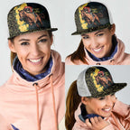 Melbourne Horse Racing Mesh Trucker Cap Yellow Roses - Ready Set Gallop - Aussie Hoodie