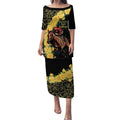 Melbourne Horse Racing Puletasi Yellow Roses - Ready Set Gallop! LT14