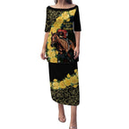 Melbourne Horse Racing Puletasi Yellow Roses - Ready Set Gallop! LT14