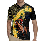 Melbourne Horse Racing Rugby Jersey Yellow Roses - Ready Set Gallop! LT14