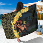 Melbourne Horse Racing Sarong Yellow Roses - Ready Set Gallop! LT14
