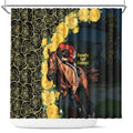 Melbourne Horse Racing Shower Curtain Yellow Roses - Ready Set Gallop! LT14