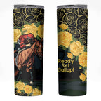 Melbourne Horse Racing Skinny Tumbler Yellow Roses - Ready Set Gallop! LT14