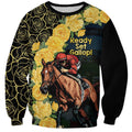 Melbourne Horse Racing Sweatshirt Yellow Roses - Ready Set Gallop! LT14