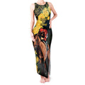 Melbourne Horse Racing Tank Maxi Dress Yellow Roses - Ready Set Gallop! LT14