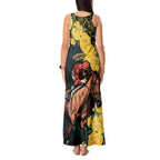 Melbourne Horse Racing Tank Maxi Dress Yellow Roses - Ready Set Gallop! LT14