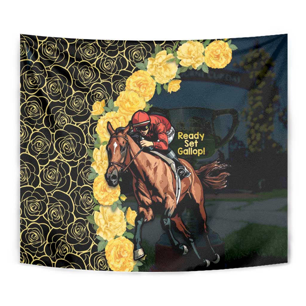 Melbourne Horse Racing Tapestry Yellow Roses - Ready Set Gallop! LT14