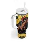 Melbourne Horse Racing Tumbler With Handle Yellow Roses - Ready Set Gallop! LT14