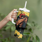 Melbourne Horse Racing Tumbler With Handle Yellow Roses - Ready Set Gallop! LT14