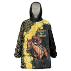 Melbourne Horse Racing Wearable Blanket Hoodie Yellow Roses - Ready Set Gallop! LT14