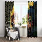 Melbourne Horse Racing Window Curtain Yellow Roses - Ready Set Gallop! LT14