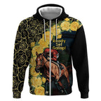 Melbourne Horse Racing Zip Hoodie Yellow Roses - Ready Set Gallop! LT14