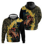 Melbourne Horse Racing Zip Hoodie Yellow Roses - Ready Set Gallop! LT14
