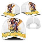 Melbourne Cup Australia Baseball Net Cap Horse Racing Horseshoe Mix Yellow Roses - Aussie Hoodie