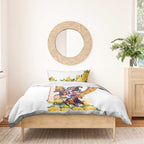 Melbourne Cup Australia Bedding Set Horse Racing Horseshoe Mix Yellow Roses LT14