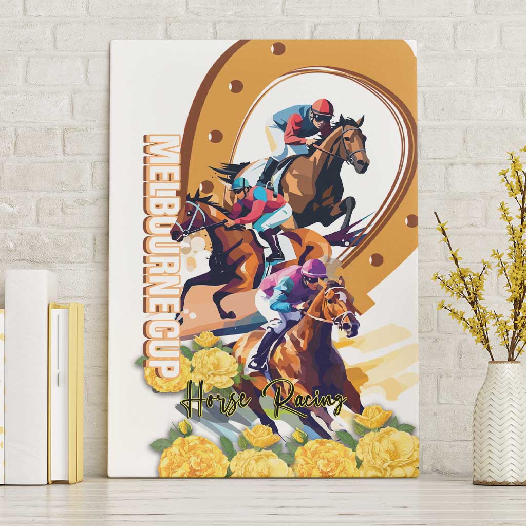 Melbourne Cup Australia Canvas Wall Art Horse Racing Happy 164th Anniversary