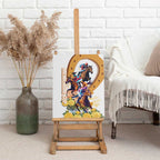 Melbourne Cup Australia Canvas Wall Art Horse Racing Horseshoe Mix Yellow Roses LT14