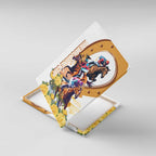 Melbourne Cup Australia Canvas Wall Art Horse Racing Horseshoe Mix Yellow Roses LT14