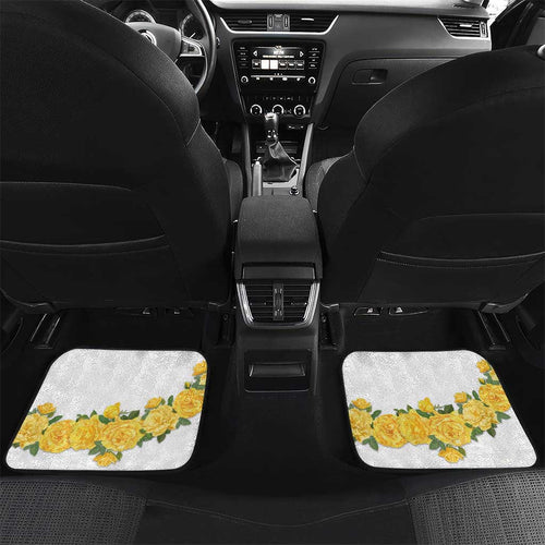 Melbourne Cup Australia Car Mats Horse Racing Horseshoe Mix Yellow Roses LT14