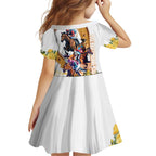 Melbourne Cup Australia Family Matching Summer Maxi Dress and Hawaiian Shirt Horse Racing Horseshoe Mix Yellow Roses LT14