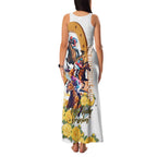 Melbourne Cup Australia Family Matching Tank Maxi Dress and Hawaiian Shirt Horse Racing Horseshoe Mix Yellow Roses LT14
