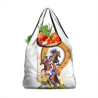 Melbourne Cup Australia Grocery Bag Horse Racing Horseshoe Mix Yellow Roses LT14