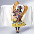 Melbourne Cup Australia Hooded Blanket Horse Racing Horseshoe Mix Yellow Roses LT14