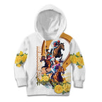 Melbourne Cup Australia Kid Hoodie Horse Racing Horseshoe Mix Yellow Roses LT14