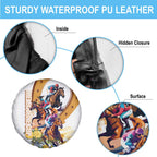 Melbourne Cup Australia Spare Tire Cover Horse Racing Horseshoe Mix Yellow Roses LT14