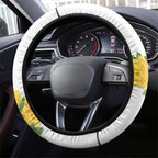 Melbourne Cup Australia Steering Wheel Cover Horse Racing Horseshoe Mix Yellow Roses LT14