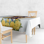 Melbourne Cup Australia Tablecloth Horse Racing Horseshoe Mix Yellow Roses LT14