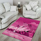 Australia Breast Cancer Awareness Area Rug Sydney Opera House Butterfly Pink Ribbon - Aussie Hoodie