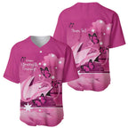 Personalised Australia Breast Cancer Awareness Baseball Jersey Sydney Opera House Butterfly Pink Ribbon - Aussie Hoodie