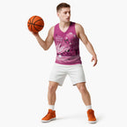 Personalised Australia Breast Cancer Awareness Basketball Jersey Sydney Opera House Butterfly Pink Ribbon - Aussie Hoodie