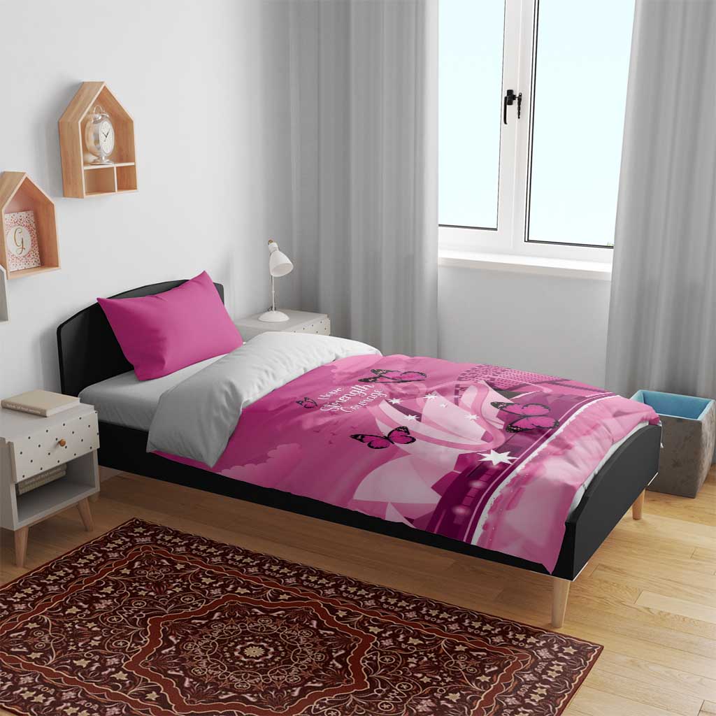 Australia Breast Cancer Awareness Bedding Set Sydney Opera House Butterfly Pink Ribbon - Aussie Hoodie