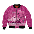 Personalised Australia Breast Cancer Awareness Bomber Jacket Sydney Opera House Butterfly Pink Ribbon - Aussie Hoodie
