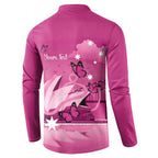 Personalised Australia Breast Cancer Awareness Button Sweatshirt Sydney Opera House Butterfly Pink Ribbon - Aussie Hoodie