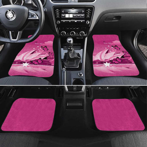 Personalised Australia Breast Cancer Awareness Car Mats Sydney Opera House Butterfly Pink Ribbon - Aussie Hoodie
