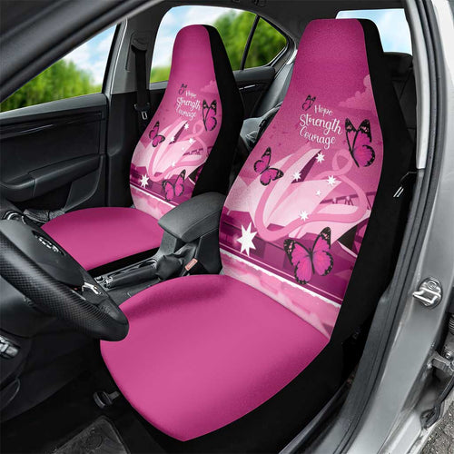 Australia Breast Cancer Awareness Car Seat Cover Sydney Opera House Butterfly Pink Ribbon - Aussie Hoodie