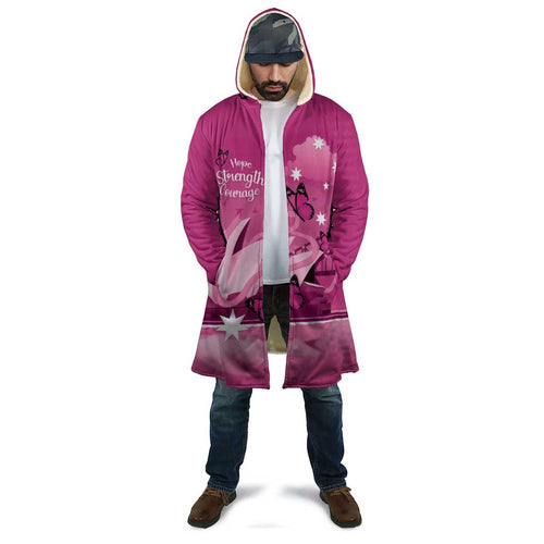 Personalised Australia Breast Cancer Awareness Cloak Sydney Opera House Butterfly Pink Ribbon - Aussie Hoodie