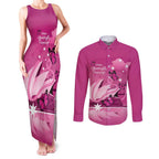 Personalised Australia Breast Cancer Awareness Couples Matching Tank Maxi Dress and Long Sleeve Button Shirt Sydney Opera House Butterfly Pink Ribbon - Aussie Hoodie