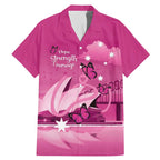 Personalised Australia Breast Cancer Awareness Family Matching Mermaid Dress and Hawaiian Shirt Sydney Opera House Butterfly Pink Ribbon - Aussie Hoodie