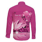 Personalised Australia Breast Cancer Awareness Family Matching Summer Maxi Dress and Hawaiian Shirt Sydney Opera House Butterfly Pink Ribbon - Aussie Hoodie