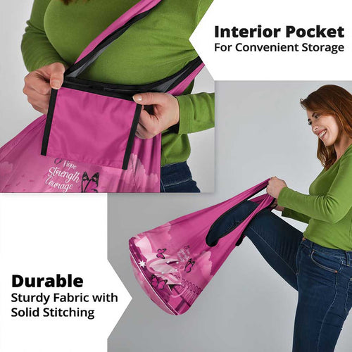 Australia Breast Cancer Awareness Grocery Bag Sydney Opera House Butterfly Pink Ribbon - Aussie Hoodie