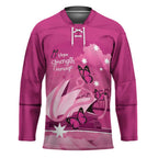 Personalised Australia Breast Cancer Awareness Hockey Jersey Sydney Opera House Butterfly Pink Ribbon - Aussie Hoodie